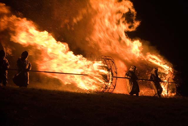 Feuerrad und Fastnachtsfeuer 2008