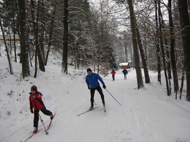 Loipenbetrieb am 10.Januar 2010