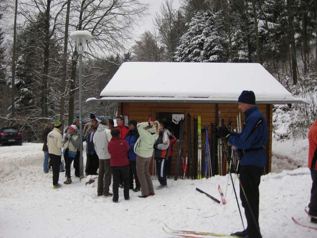 Loipenbetrieb am 10.Januar 2010