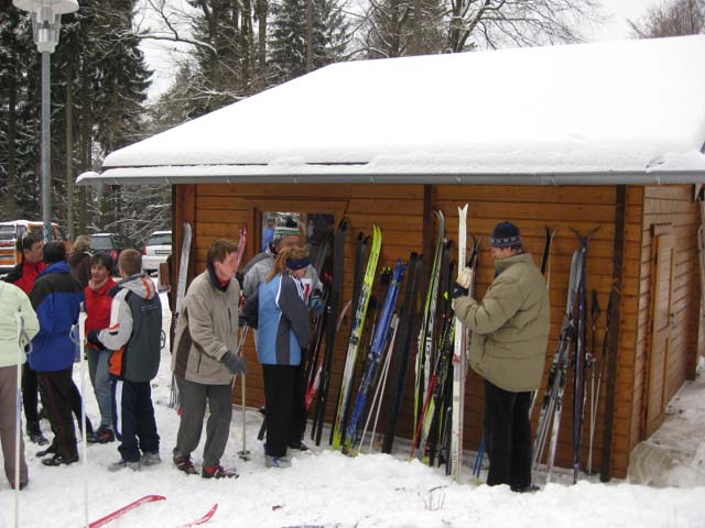 Loipenbetrieb am 10.Januar 2010