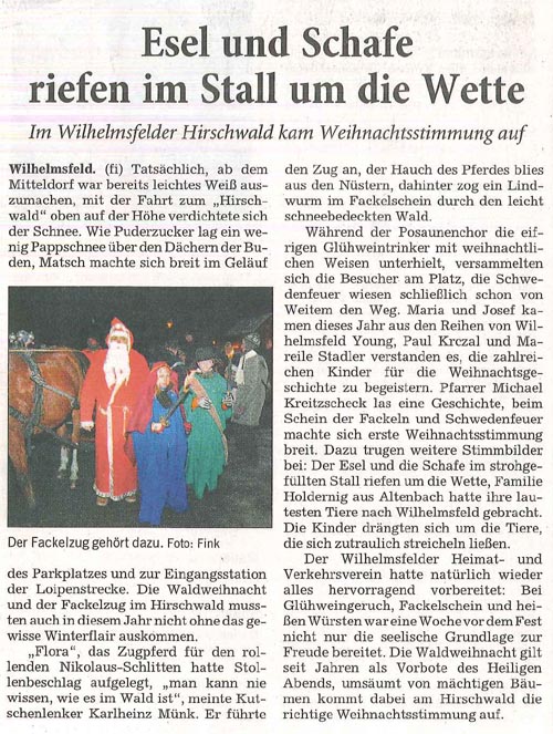 Plakat Waldweihnacht